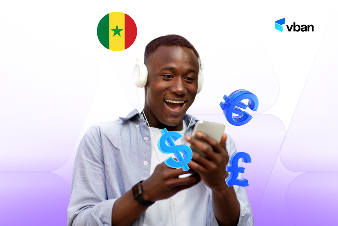 Freelancer in Senegal receiving international payments with Vban