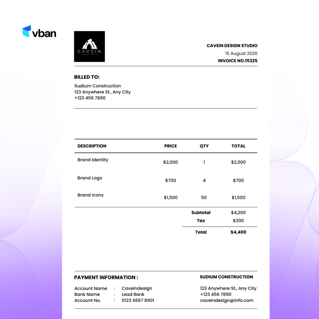 a free invoice template for freelancers